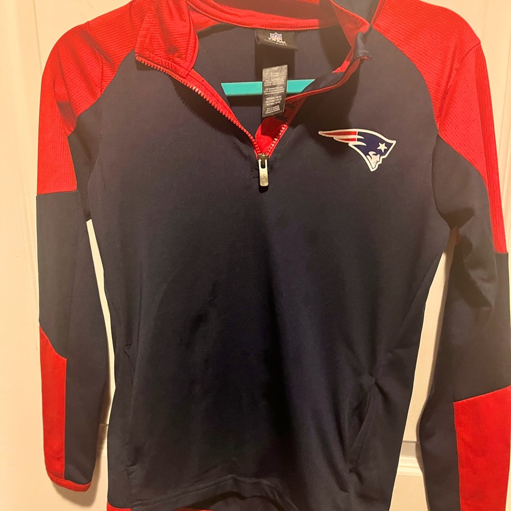 Youth medium Patriots 3/4 zip up